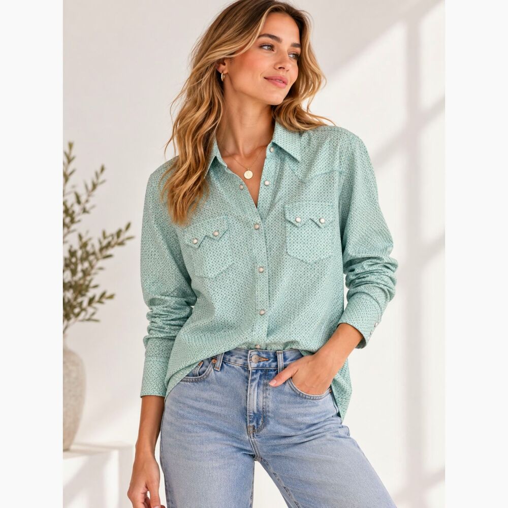 Vintage Style Wrangler Women’s Western Shirt S/P